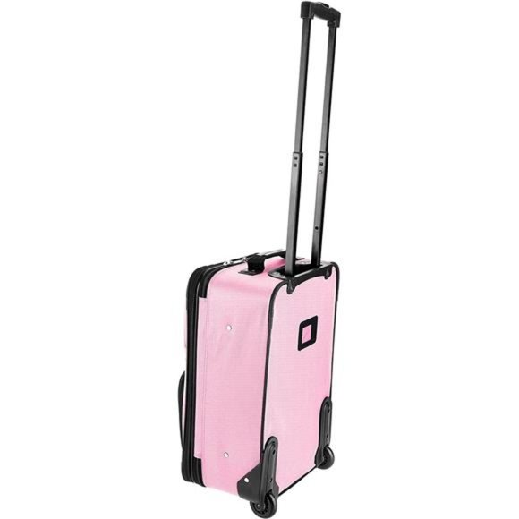 Upright Luggage Set, Expandable, Travel Bag Travel Set Pink, 2-Piece (14/19) - Picture 2 of 6